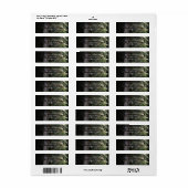 Étiquette Faire-Part de Mariage Bois de Forêt Rustique Arbre (Feuille entière)