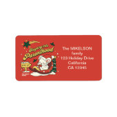 Étiquette Faire-part moderne de grossesse de bébé de Noël (Devant)