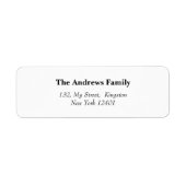 Étiquette Faire-part photo de Noël moderne (Devant)