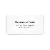 Étiquette Faire-part photo de Noël moderne (Devant)