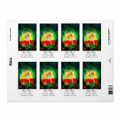 ÉTIQUETTE FAIRY DREAMING SUR LA FLEURS (Feuille entière)