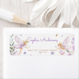 Étiquette Fairy First Girl 1st Birthday Party