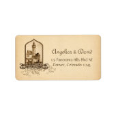 Étiquette Fairytale Medieval Castle Mariage Retour Adresse (Devant)