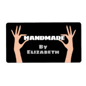 Étiquette Fait à la main par vous (Devant)
