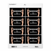 Étiquette Fait à la main par vous (Feuille entière)