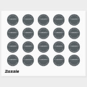 Étiquette fait-main couleur noir décalé avec amour (Feuille)