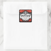 Étiquette fait sur commande rouge et noir de (Sac)