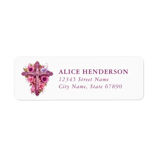 Étiquette Faith & Inspirational Return Address Labels (Devant)