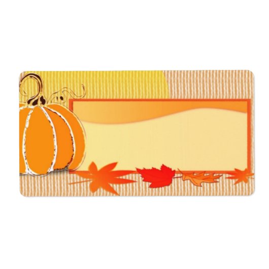 Étiquette Fall Time (Devant)