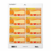 Étiquette Fall Time (Feuille entière)