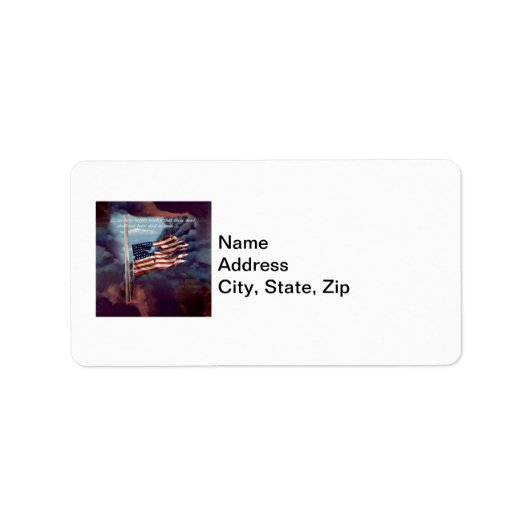 Étiquette Fallen mais pas oublié Fumée Torn Adresse du drape (Devant)