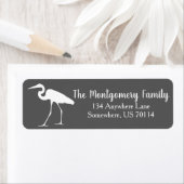 Étiquette Famille d'aigrettes et de gris blancs côtiers (En situation)