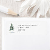 Étiquette Famille de pins rustiques (En situation)