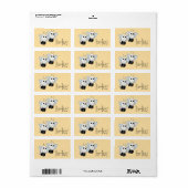 Étiquette Fantoches d'abeilles (Feuille entière)