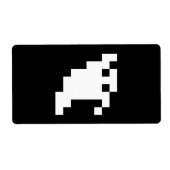 Étiquette Fantôme à 8 bits pour pixels (Devant)