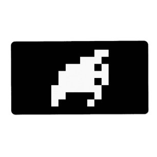 Étiquette Fantôme à 8 bits pour pixels