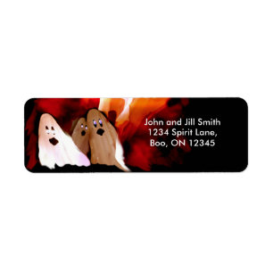 Étiquette Fantômes d'Halloween