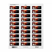 Étiquette Fantômes d'Halloween (Feuille entière)