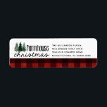 Étiquette Farmhouse Christmas Buffalo Plaid Return Adresse L<br><div class="desc">Étiquettes d'adresse de retour des buffles de Noël des fermiers - Vous pouvez facilement utiliser notre modèle pour personnaliser vos étiquettes d'adresse de retour. Les étiquettes font partie d'une collection. Conçu par : Beverly Bainbridge Homespun Cottage Designs E : homespuncottagedesigns@gmail.com</div>