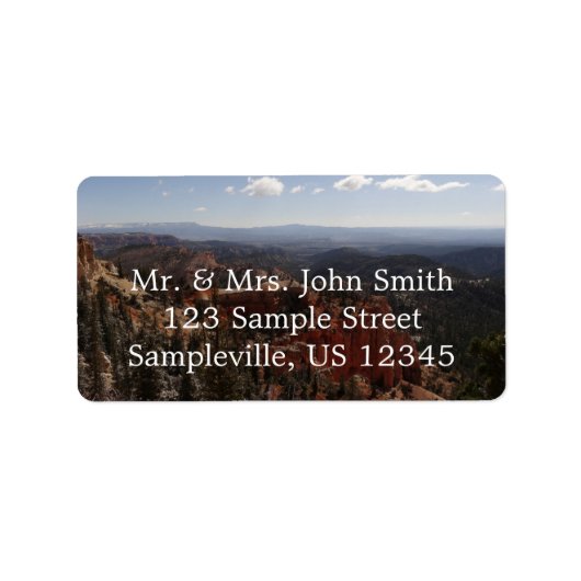 Étiquette Farview Point au parc national du canyon de Bryce (Devant)