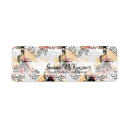 Étiquette Fashion girly (Devant)