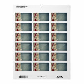 Étiquette Father Christmas Address Label | Santa Claus Photo (Feuille entière)