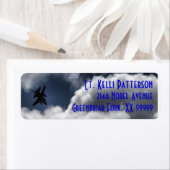 Étiquette Faucon F-16 dans la ligne Ciel nuageux 3 (En situation)