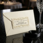 Étiquette Faux Bas-Relief  Wedding Return Address Labels