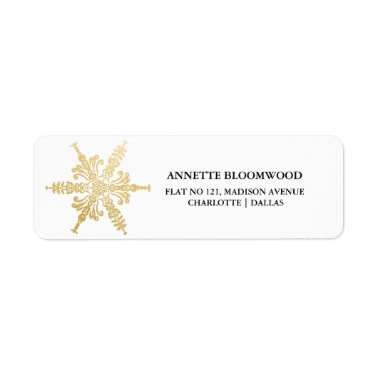 Étiquette Faux Gold Faux (Devant)