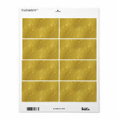 Étiquette Faux Gold Foil Texture Arrière - plan Sparkle Modè (Feuille entière)