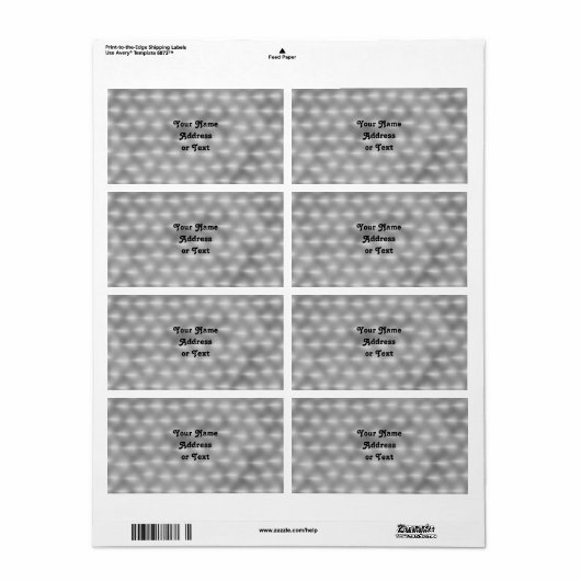 Étiquette Faux Metal - Acier brossé (Feuille entière)