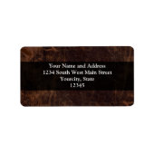 Étiquette Faux Vintage en cuir (Devant)