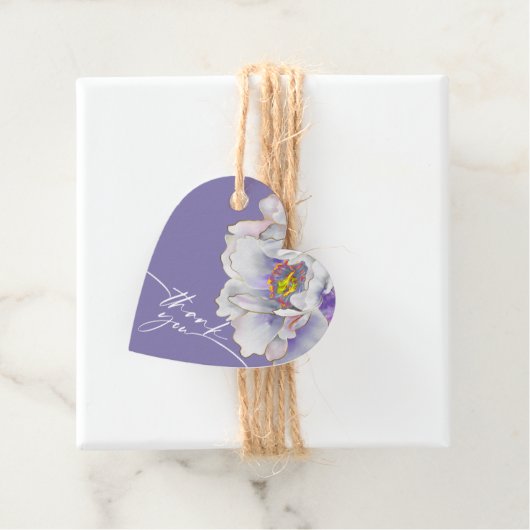 ÉTIQUETTE FAVEUR Fleurale Exotique Violette (En situation)
