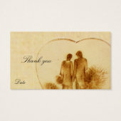 Étiquette Favor de mariage vintage (Dos)