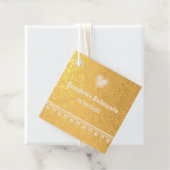 Étiquette Favor en feuille métallique Chat d'amour (Avec boite)