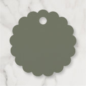 Étiquette Favor Ton sur Ton Vert de mousse – Perso (Dos)