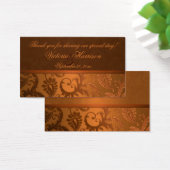 Étiquette Favori Cuivre et Mariage damassé Brown (Bureau)