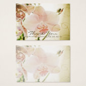 Étiquette Favori de mariage ・ Orchidée rose (Devant & derrière)