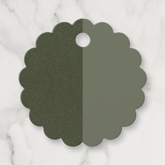 Étiquette Favori Deux Tons Vert Mousse – Personnal (Devant)