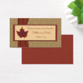 Étiquette Favorite Mariage Feuille automne (Bureau)