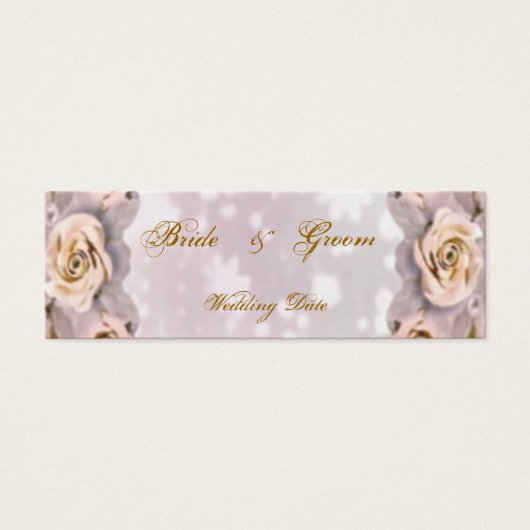 Étiquette Favour Mariage rose (Devant)