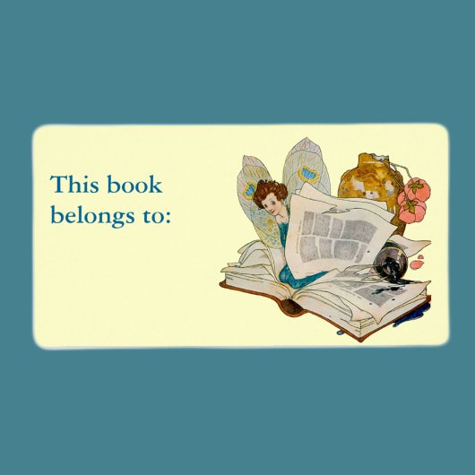 Étiquette Fée bibliophile