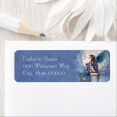 Étiquette Fée bleue et Imaginaire de chat Art (En situation)