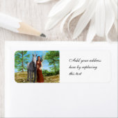 Étiquette Fée et licorne (En situation)