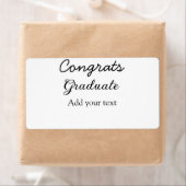 Étiquette Félicitations minimales simples pour la remise des (En situation)