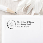 Étiquette Femme céleste, étoiles de lune, boho, astronomie é (En situation)