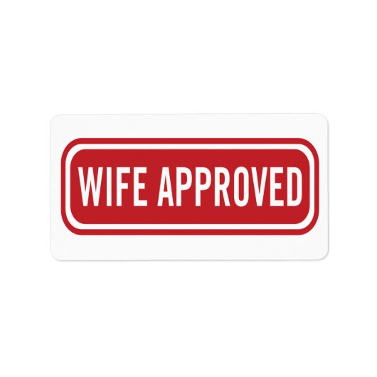 Étiquette Femme couples approuvés (Devant)