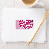 Étiquette Femme en pain d'épices rose (En situation)