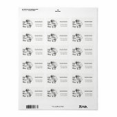 Étiquette Femme mère infirmière (Feuille entière)