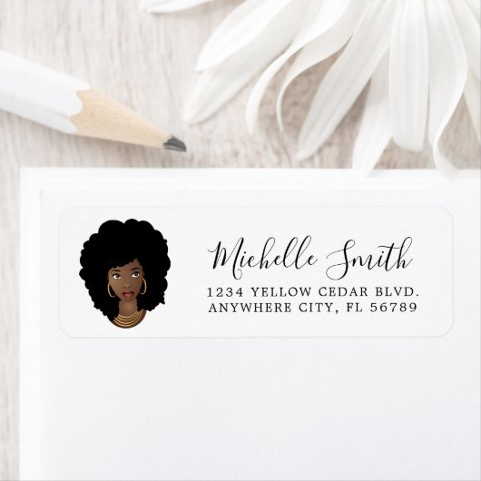 Étiquette Femme noire, Cheveux naturels (En situation)